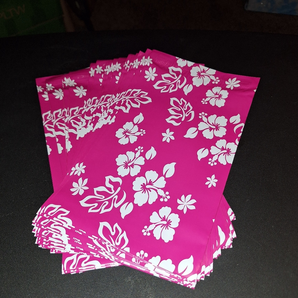 NWT -20ct. 6x9 🌺 Polymailers, Bonus: Random Thank You Cards And Stickers - Picture 2 of 4